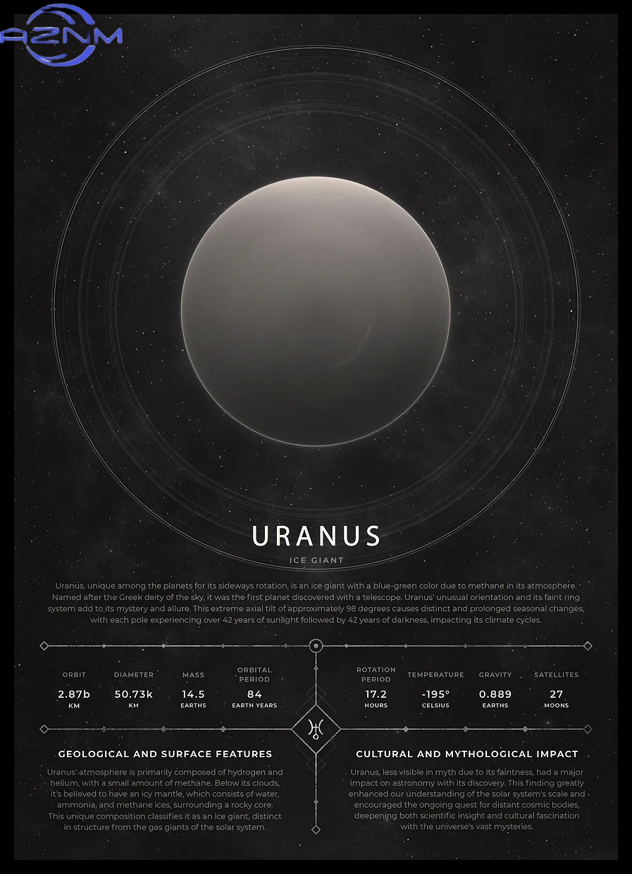 AZNM Vintage Estetyczny Plakat – Star Map Poster recenzja i cena