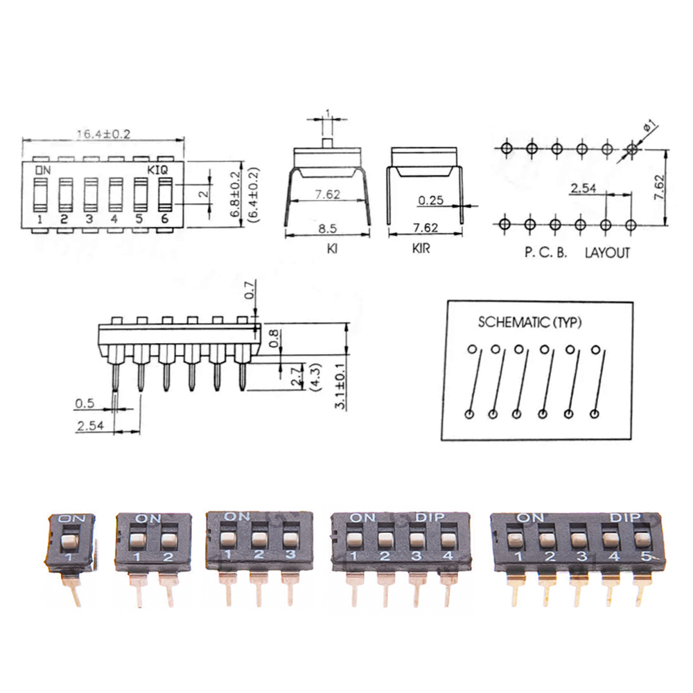 5 SZT. Przełącznik DIP/SMD 2.5 – Circuit Snap Kit recenzja i cena